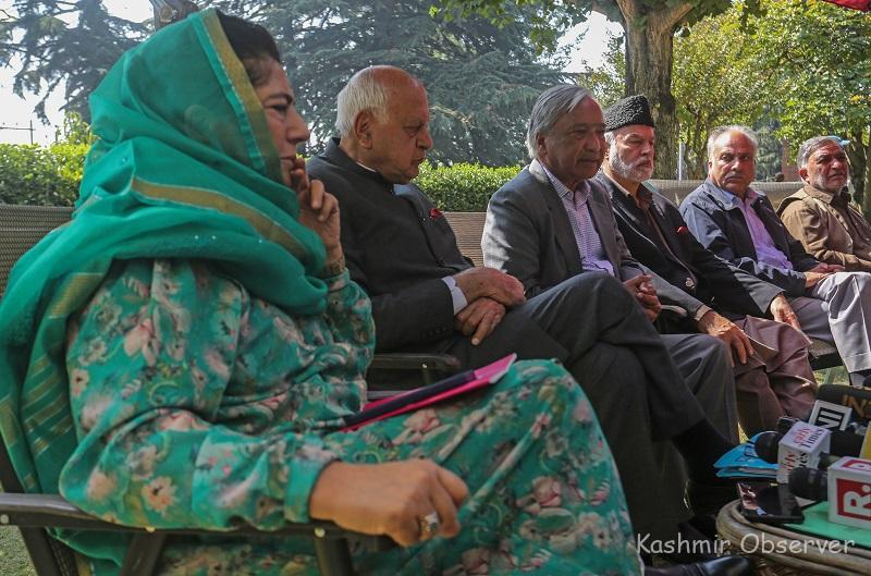 J & K Oppn Leaders To Meet Today To Discuss Situation