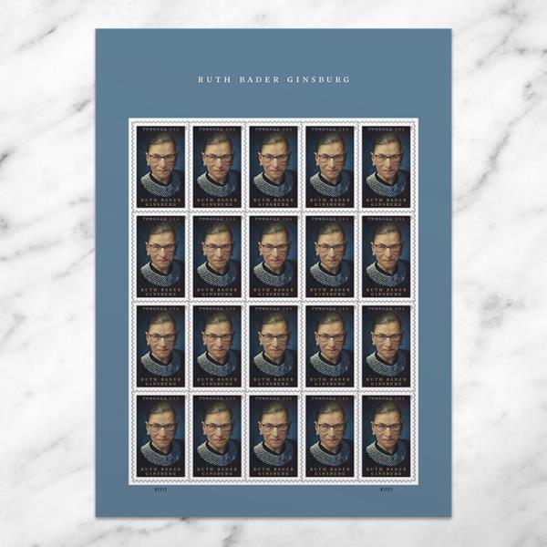 New Postage Stamp Honors Ruth Bader Ginsburg