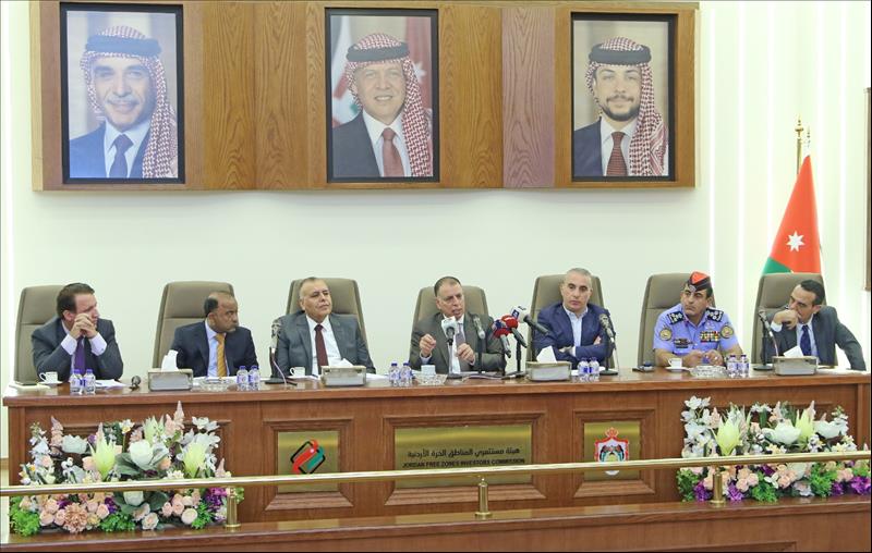 Interior Minister Visits Jordan Free Zones Investors Commission In Zarqa