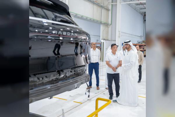 Minister Of Industry & Advanced Technology Inaugurates 'Standard Turf' Factory And Visits 'Rabdan' Vehicle Facility