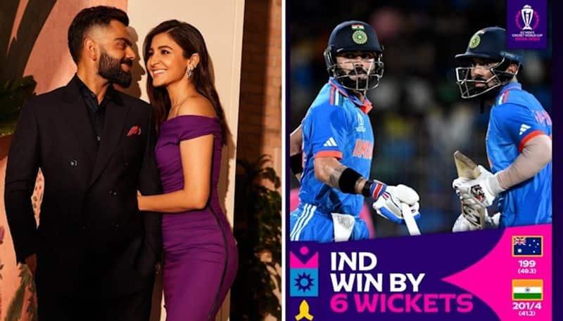 Cricket World Cup 2023: Anushka Sharma Celebrates As Virat Kohli, KL ...