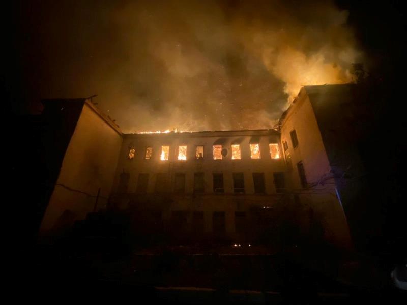 15 Hours Spent To Put Out Fire After Russian Attack On Coalmine In Toretsk