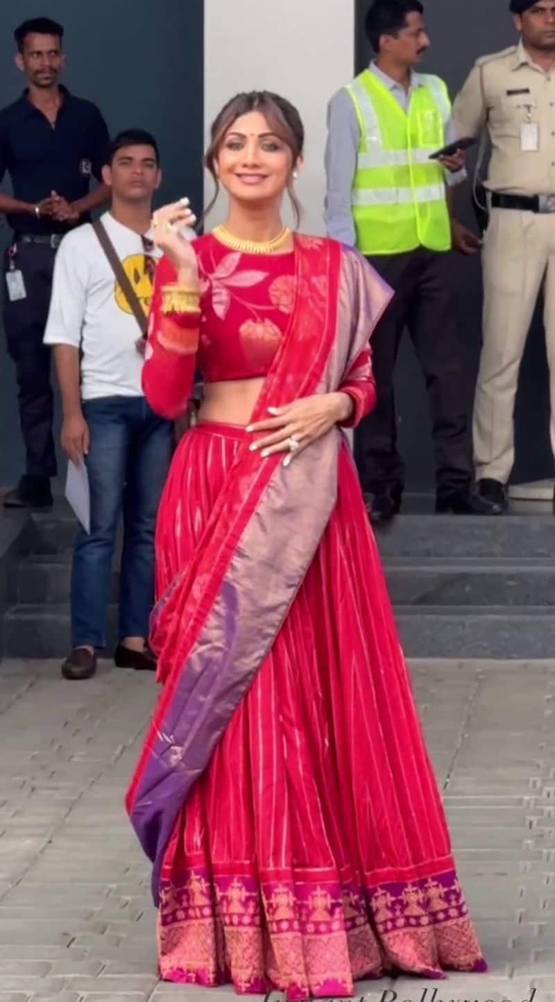 Shilpa Shetty in Tarun Tahiliani – South India Fashion