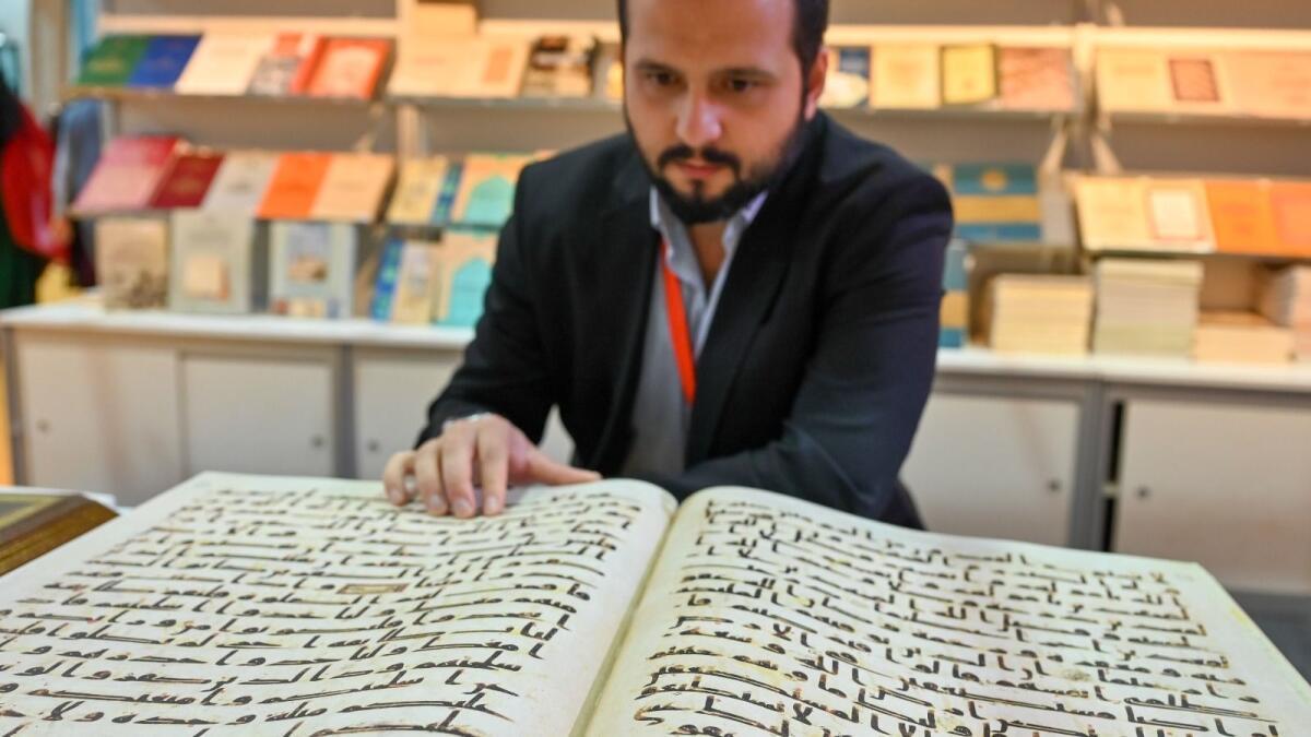 Look: Copies Of Ancient Quran On Sale For Dh13,000 At Sharjah Book Fair