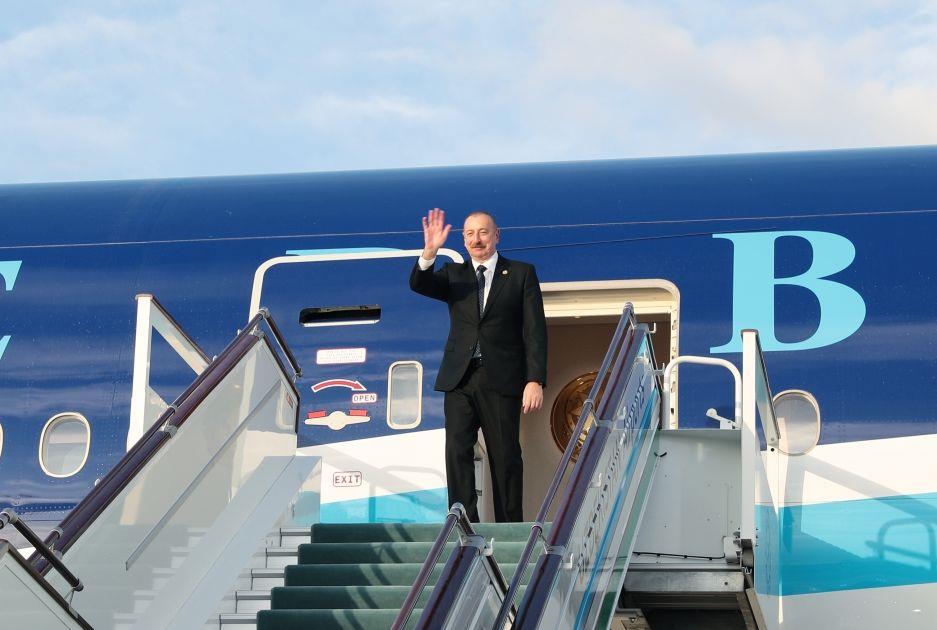 President Of Azerbaijan Ilham Aliyev Concluded His Visit To Uzbekistan
