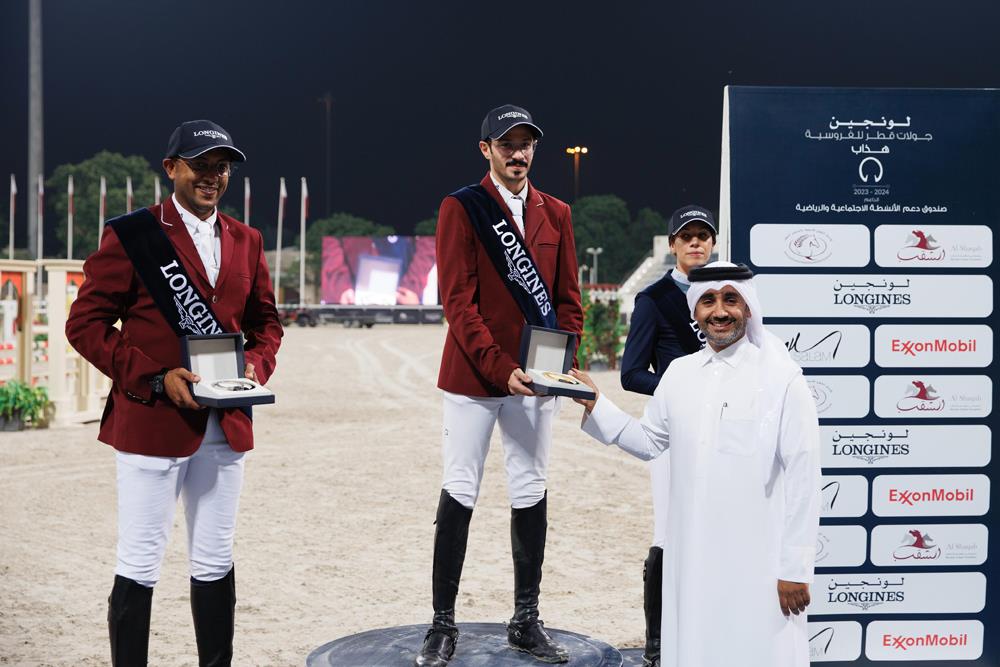 Longines Hathab Hamad Bags Big Tour Title Ghanim And Iman Notch