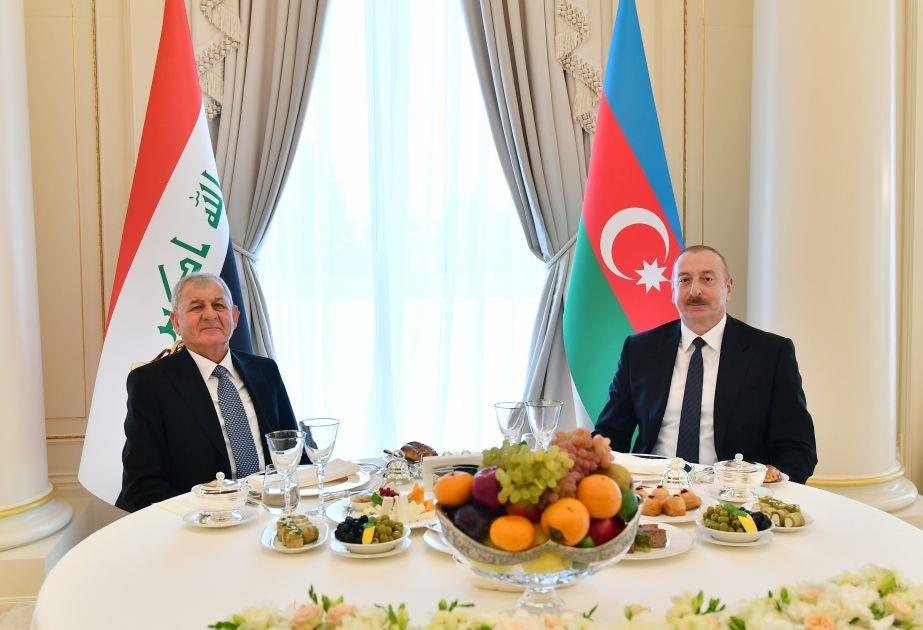 Official Lunch Hosted On Behalf Of President Of Azerbaijan In Honor Of President Of Iraq