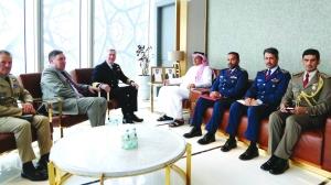 Al-Attiyah Meets British Military Officials