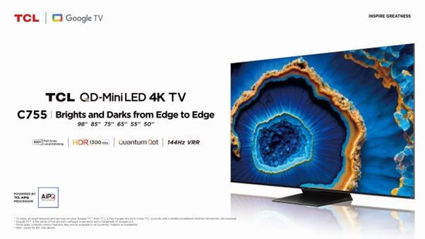 Indulge In Brilliance With The TCL C755 QD-Mini LED 4K TV, Offering Unparalleled Picture Quality