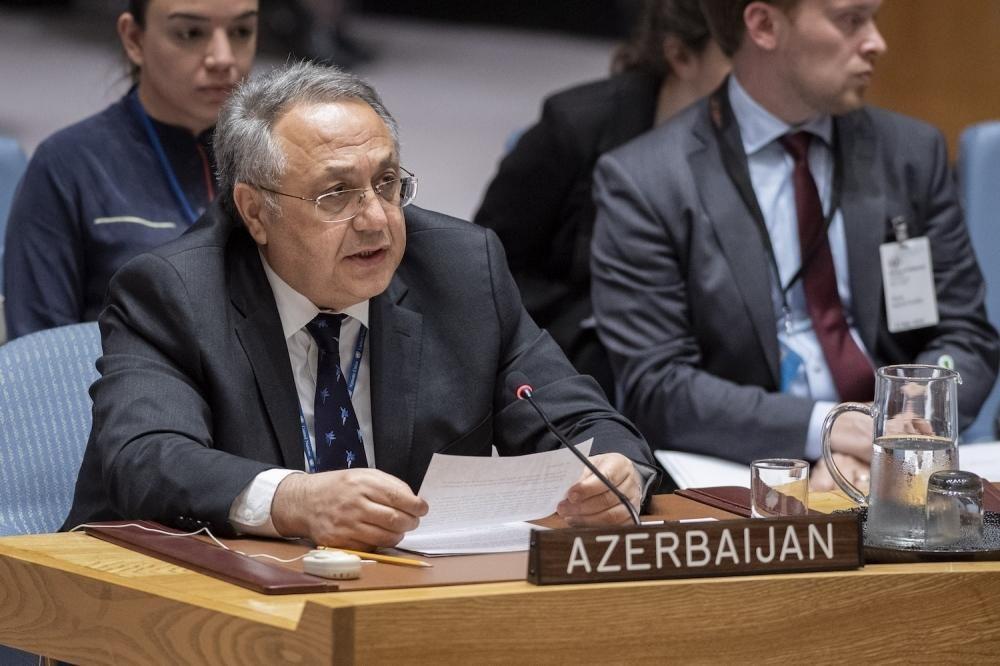 Azerbaijan's Permanent Representative To UN Gives Speech At UN Security Council Discussions