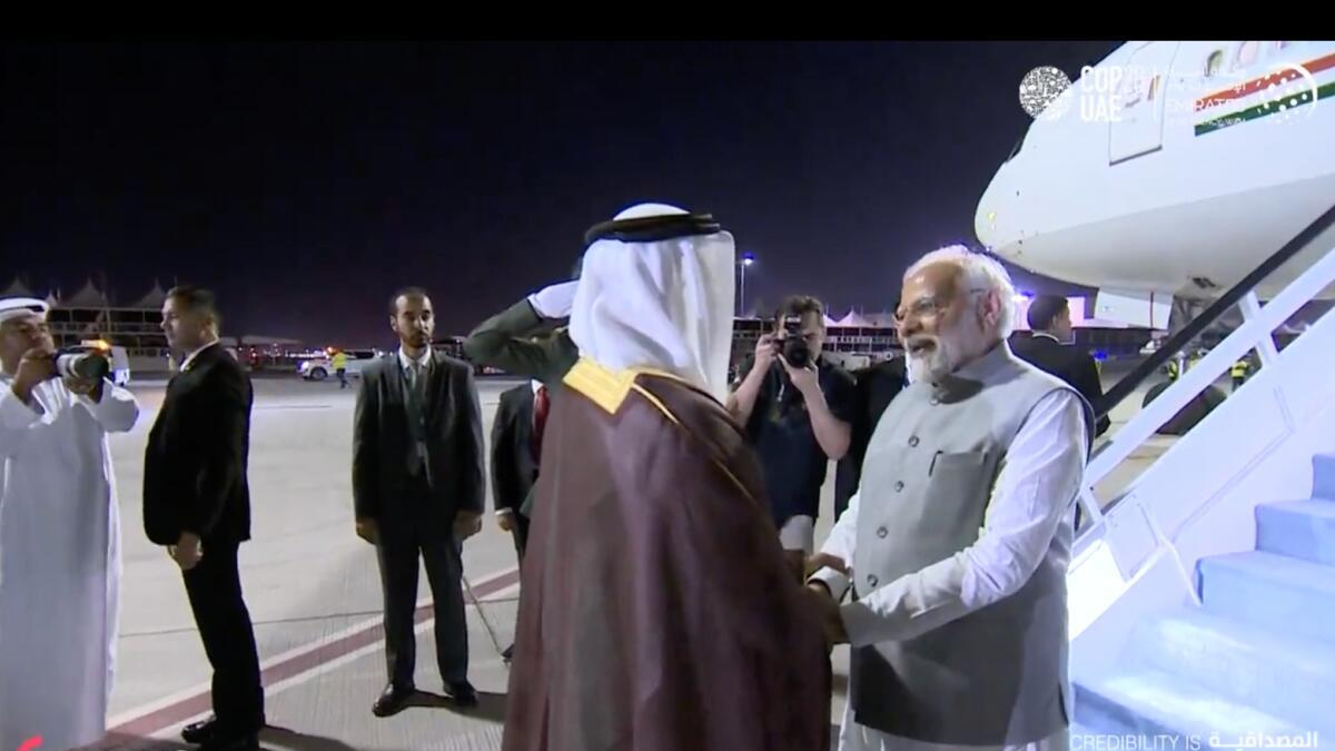 Watch: Indian PM Narendra Modi Arrives In UAE To Participate In COP28