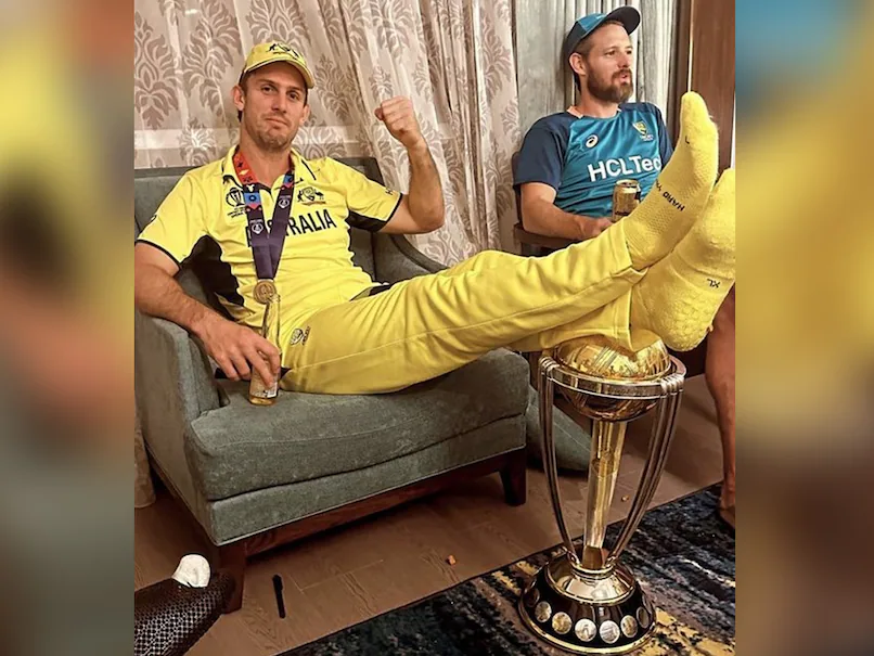 Mitchell Marsh Defends Himself Over Resting Feet On World Cup Trophy, Says He Would Do It Again