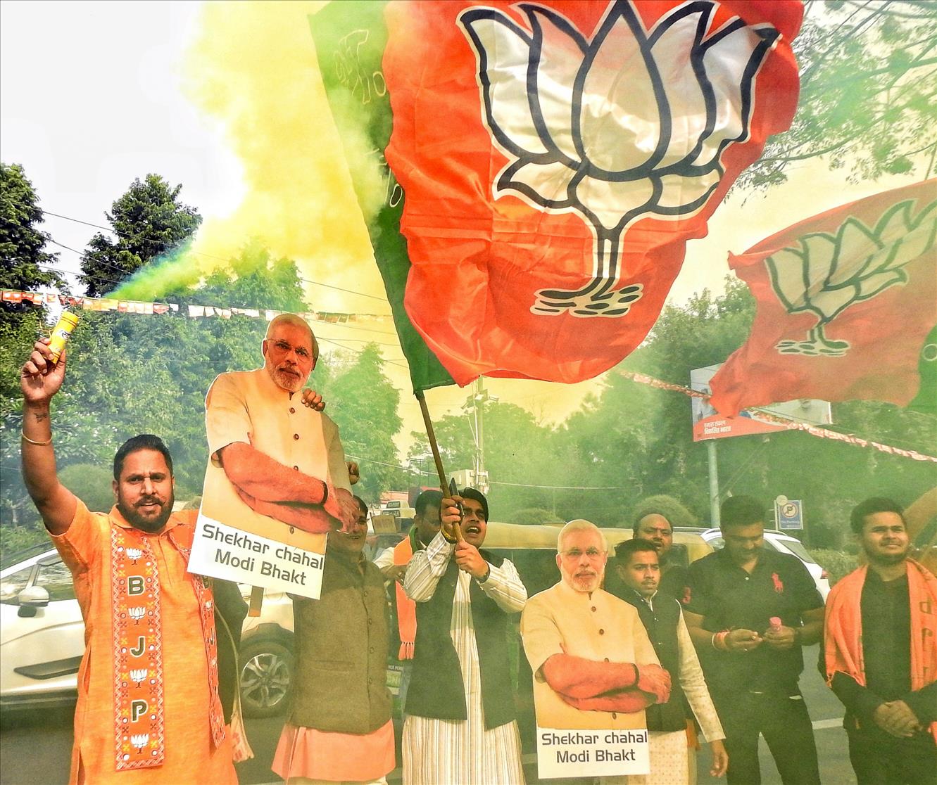 BJP Leads On 53 Seats, Crosses Majority Mark In Chhattisgarh