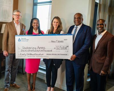 The Georgia Natural Gas Foundation Presents $125,000 Gift To Sheltering Arms To Support Early Childhood Education
