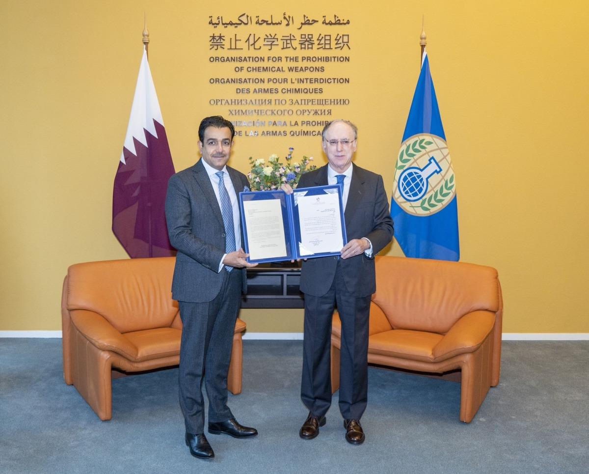 OPCW Director-General Receives Credentials Of Qatar's Permanent Representative