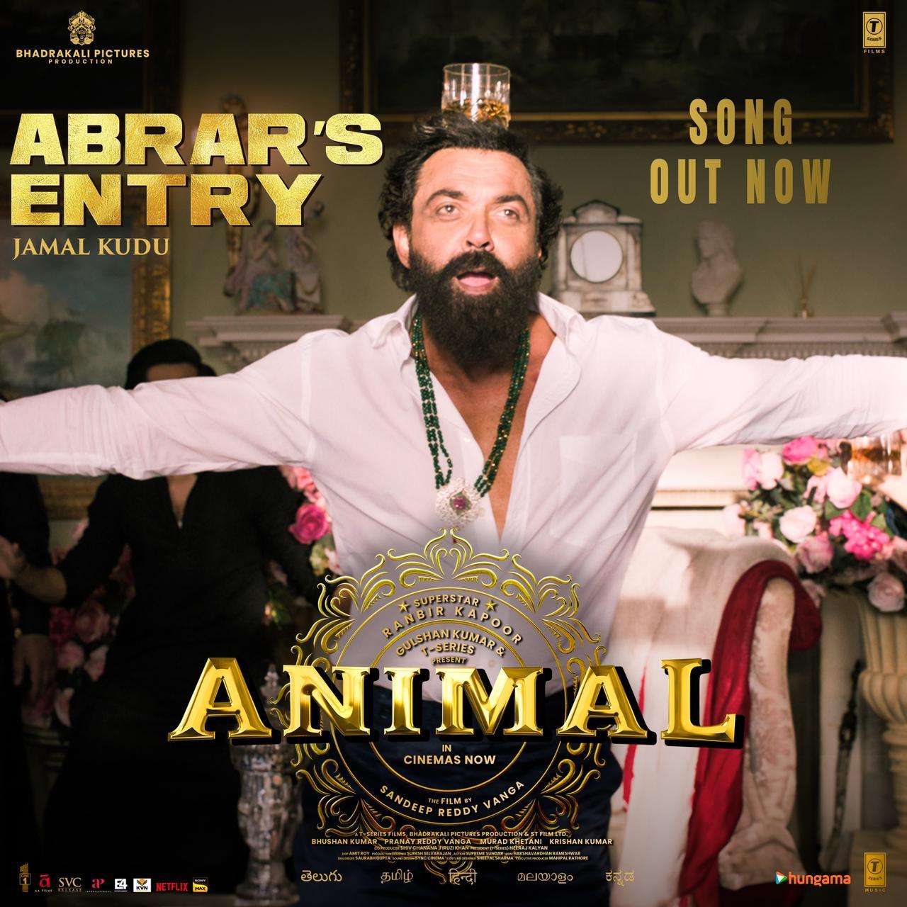 Bobby Deol's Viral Entry Song In ‘Animal’ Gets Released As ‘Jamal Kudu’