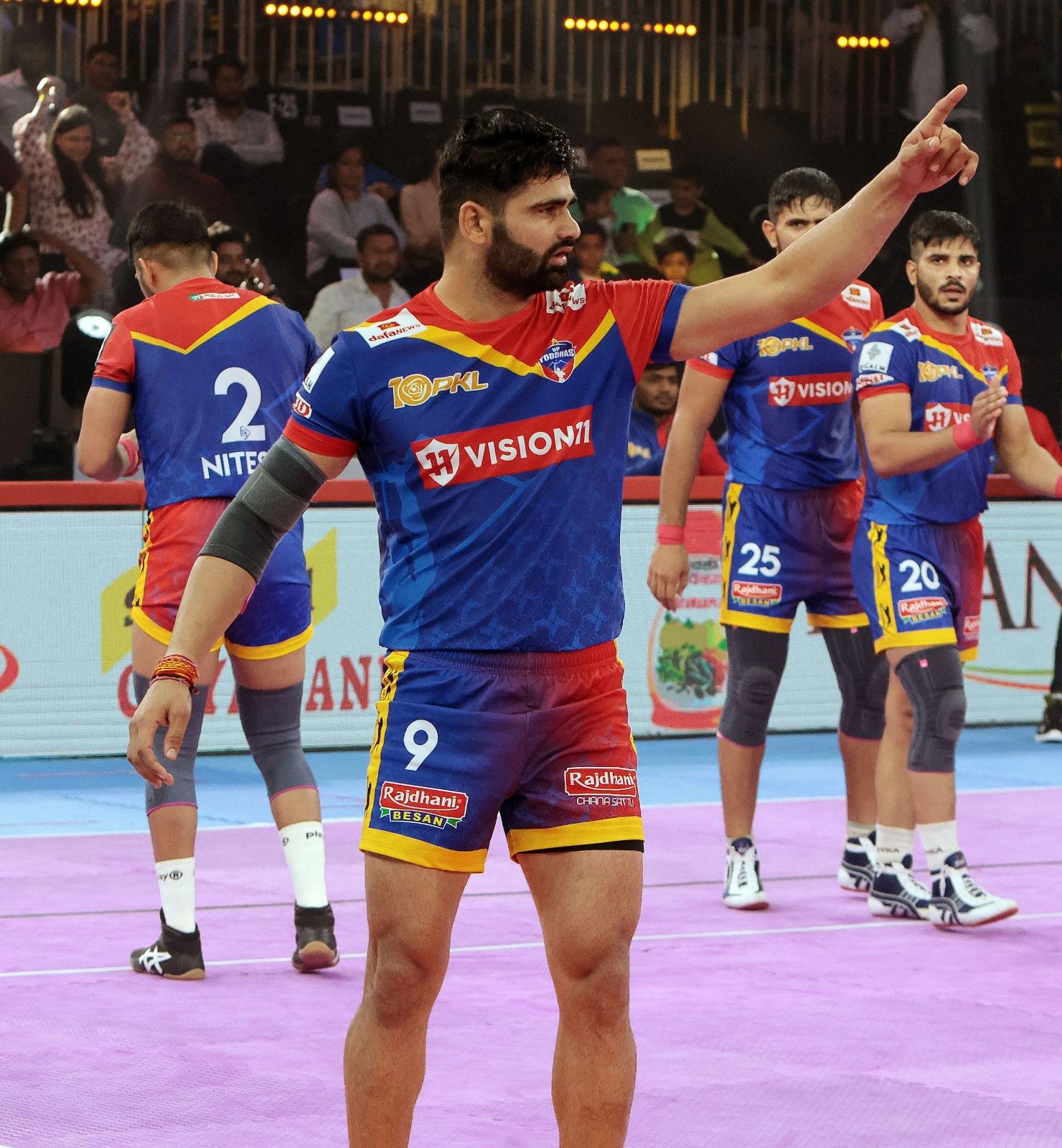 PKL 10: UP Yoddhas Register 30-Point Win Over Haryana Steelers