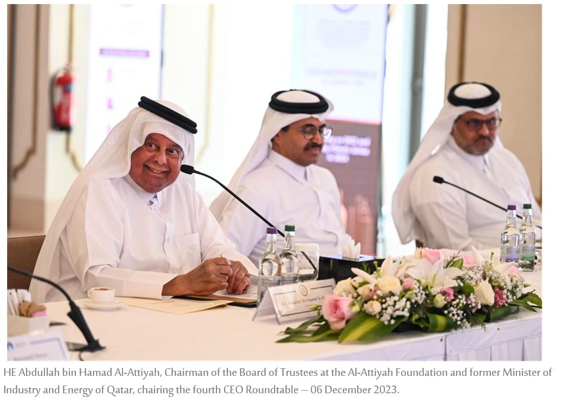 Top Decision Makers Offer a Comprehensive Analysis of 2023 Energy Trends and Future Climate Action in 2024 at the Latest Al-Attiyah Foundation CEO Roundtable