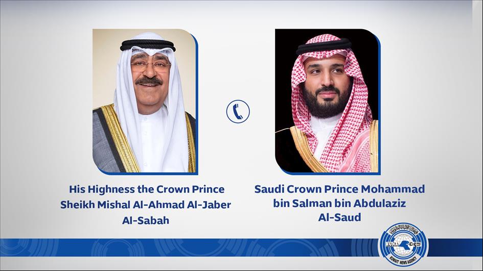 Kuwait Crown Prince Receives Call From Saudi Crown Prince