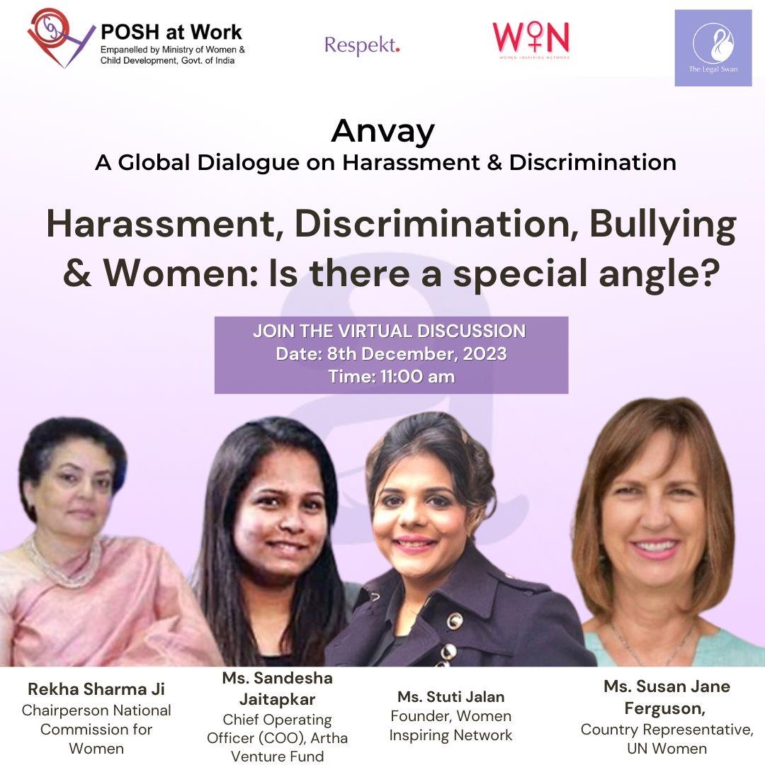 Women Inspiring Network Contributes To“Anvay- A Global Dialogue's” Panel On Harassment, Discrimination, And Bullying