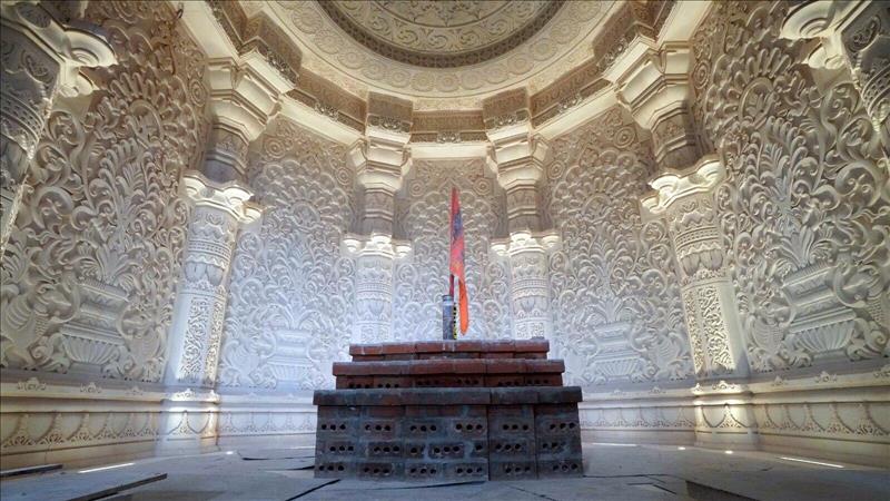 Ayodhya Ram Temple Trust Shares Photos Of Work On Sanctum Sanctorum As Consecration Ceremony Nears | Watch