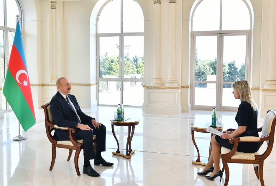 President Ilham Aliyev Interviewed By Euronews (PHOTO/VIDEO)