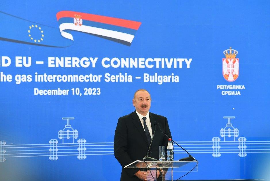 President Ilham Aliyev Attends Inauguration Ceremony Of Serbia-Bulgaria Gas Interconnector (PHOTO)