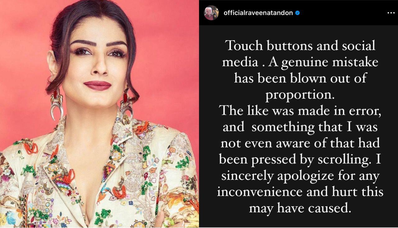 Raveena 'Made Error' By Accidentally Liking Post Targeting ‘The Archies’ Actors