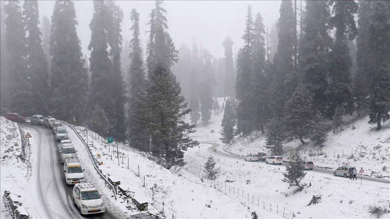 Jammu And Kashmir's Gulmarg Turns Winter Wonderland Amid Snowfall ...