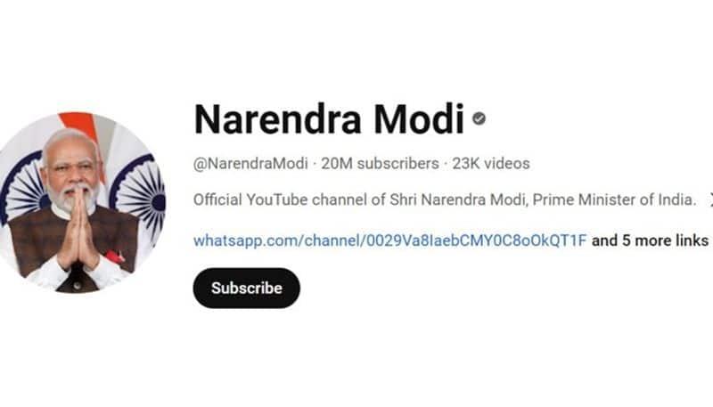 PM Modi creates history and becomes first world leader to reach 2 billion subscribers on YouTube
