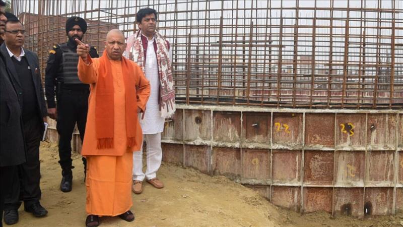 Ayodhya Uttar Pradesh Cm Yogi Adityanath Inspects Preparation For Ram Temple Consecration 2957