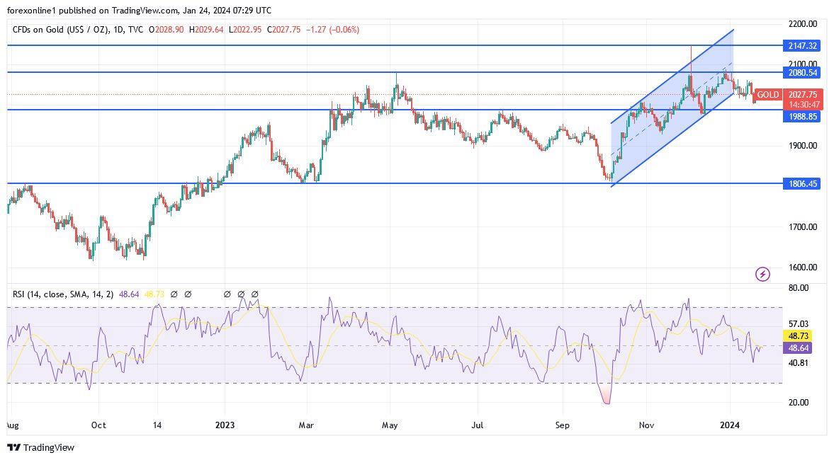 XAU/USD Analysis Today - 24/01: When Is A Good Time To Buy?