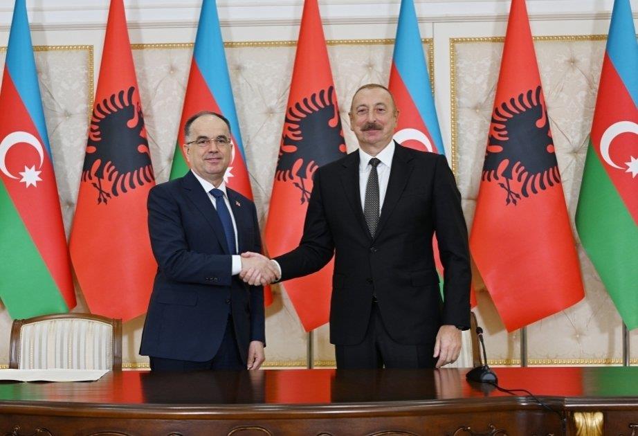 President Of Albania Congrats President Ilham Aliyev On Victory In Election