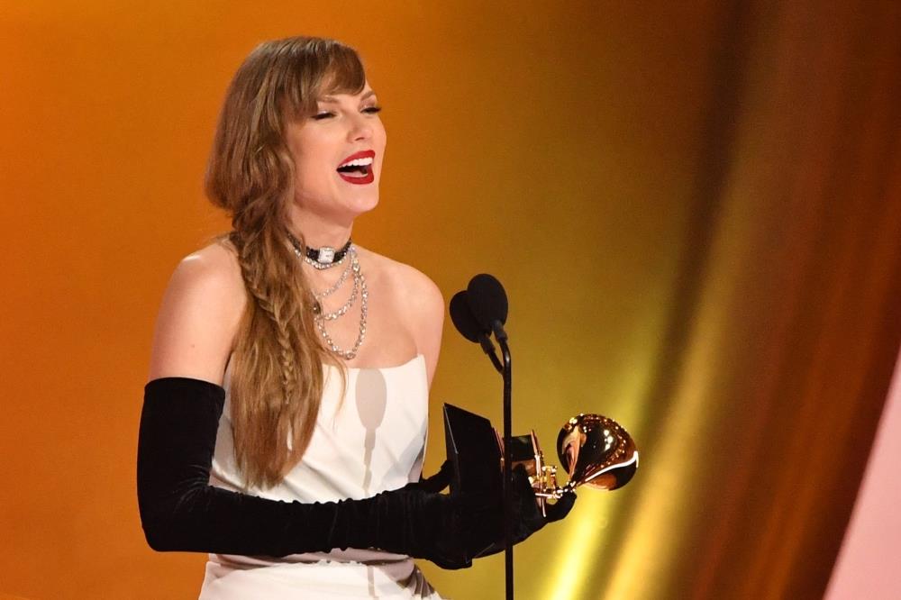 Taylor Swift Wins Album Of The Year Grammy, Breaking Record