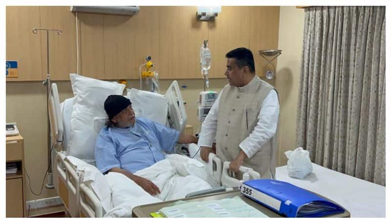 Mithun Chakraborty Health Update: BJP Leader Suvendu Adhikari Meets Veteran Actor At Kolkata Hospital - WATCH