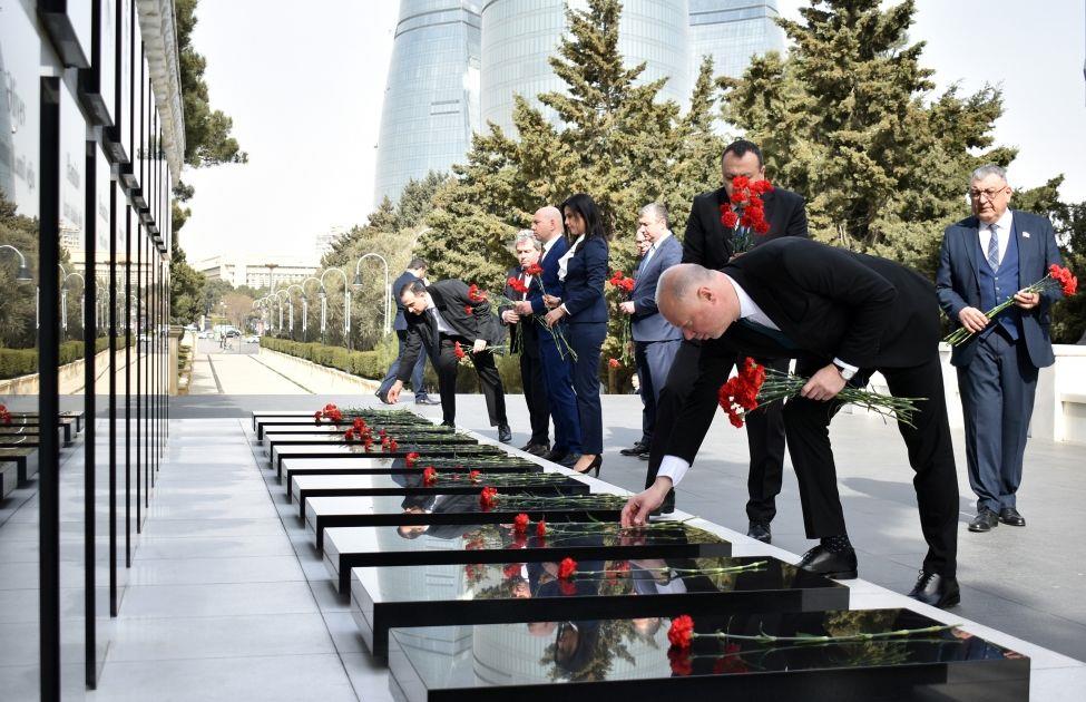 Delegation Of Bulgarian National Assembly Pays Tribute To Azerbaijani Martyrs