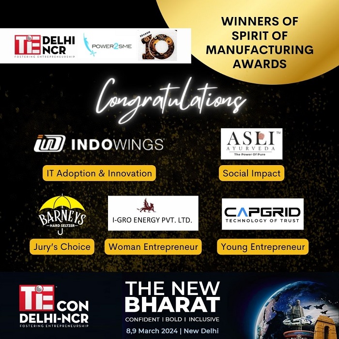 Power2sme And Tie DelhiNCR Announce The Winners Of Spirit Of