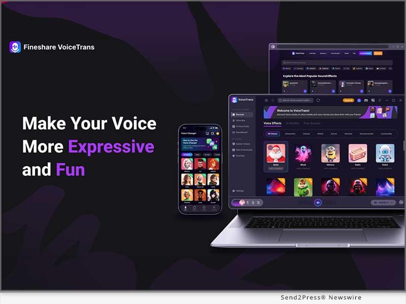Fineshare Launches Innovative AI Voice Changer And Soundboard Tool, Voicetrans, To Enhance Online Communication Fineshare Launches Innovative AI Voice Changer And Soundboard Tool, Voicetrans, To Enhance Online Communication