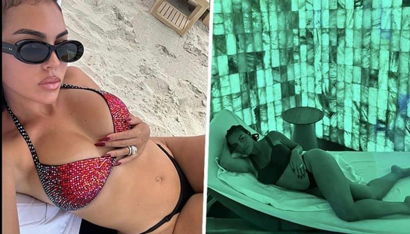 SEXY Photos Georgina Rodriguez Shows Off Her Curves In A Bikini