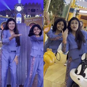 Juhi Parmar, Daughter Groove To Amitabh-Govinda's 'Bade Miyan Chote Miyan' At Yas Island Juhi Parmar, Daughter Groove To Amitabh-Govinda's 'Bade Miyan Chote Miyan' At Yas Island