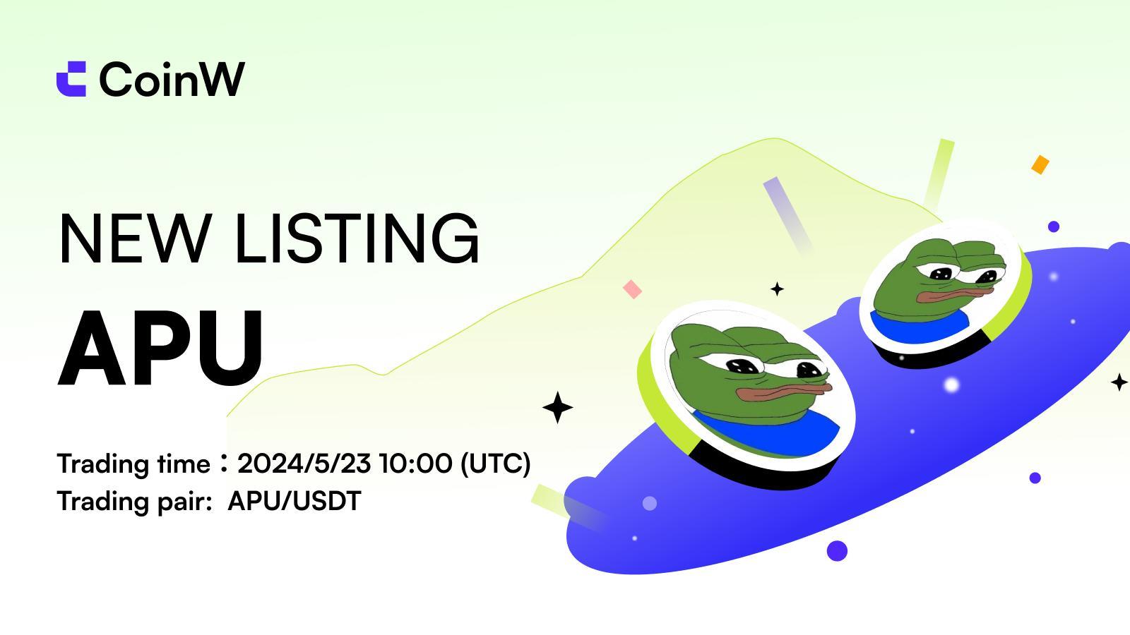 APU(Apu Apustaja), A MEME Coin, Will Be Listed On Coinw Exchange