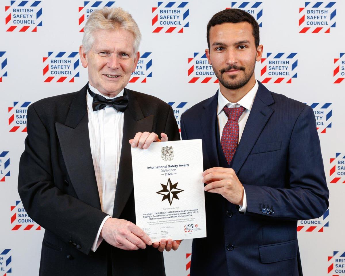 Ashghal Wins 10 International Safety Awards From British Safety Council