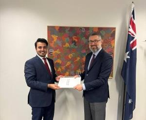 Australia’s Department Of Foreign Affairs Receives Copy Of Credentials Of Qatar’s Ambassador