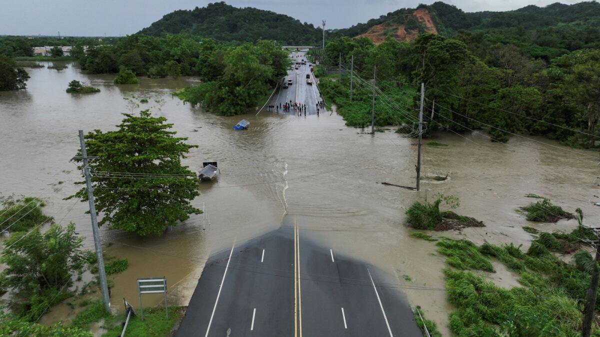 Ernesto leaves a third of Puerto Rico without power on the way to Bermuda