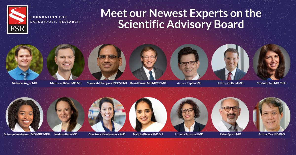 Foundation For Sarcoidosis Research Expands Scientific Advisory Board ...