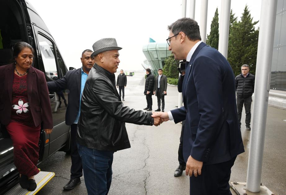 Prime Minister Of Tuvalu Touches Down In Azerbaijan For Visit