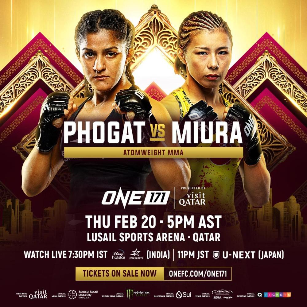 Ritu Phogat Returns To Face Ayaka Miura At ONE 171: Qatar