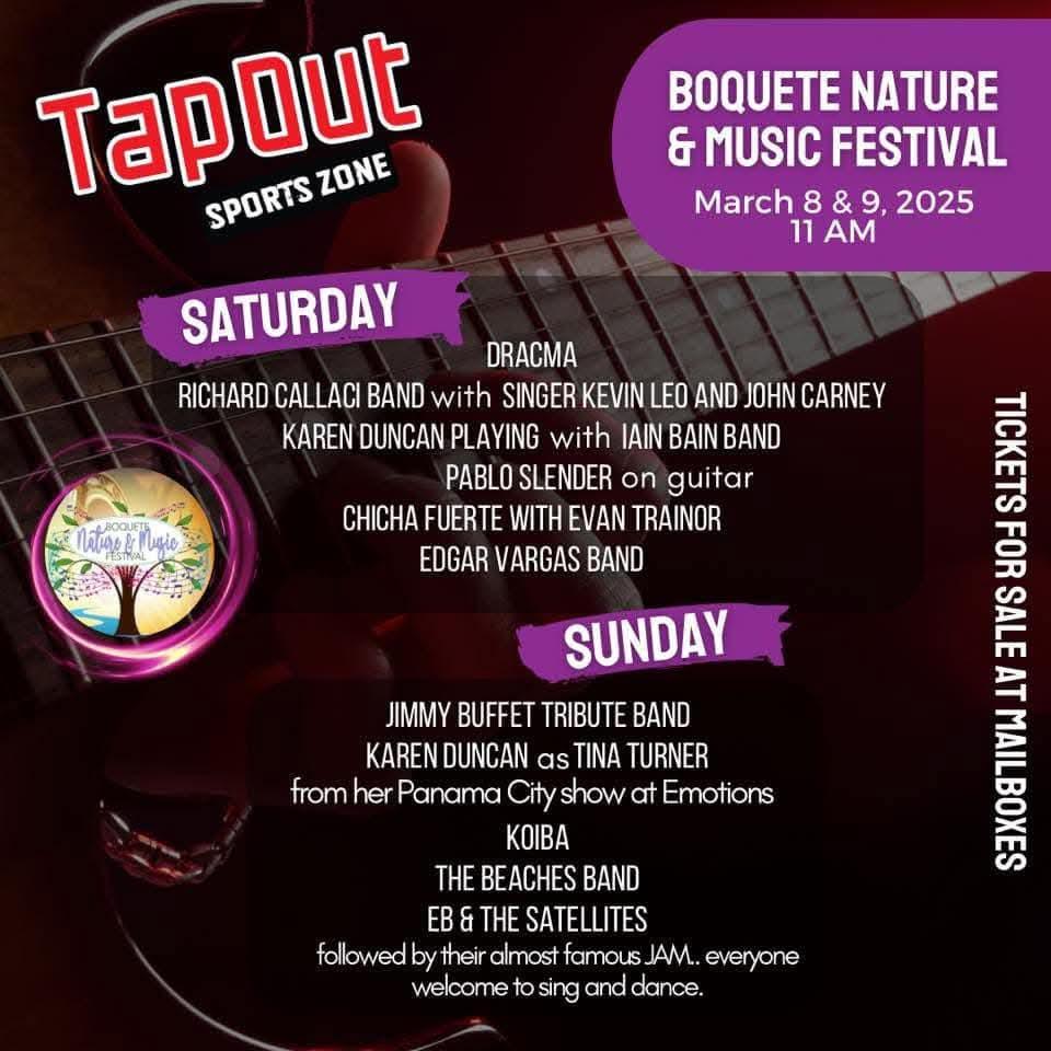 Boquete Nature And Music Festival Saturday March 8 And Sunday March 9 At 11Am Boquete Nature And Music Festival Saturday March 8 And Sunday March 9 At 11Am