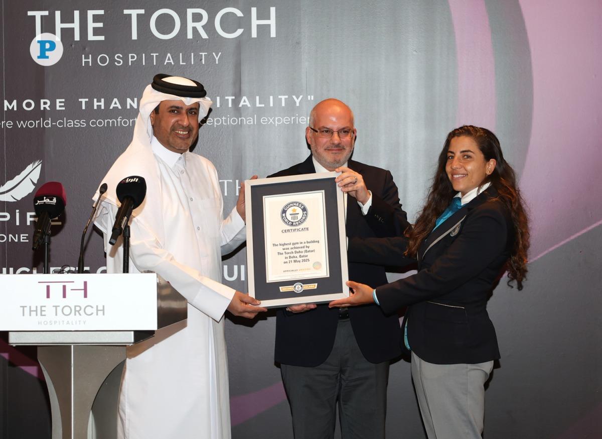 Torch Club Sets Guinness Record For World's Highest Gym In A Building Torch Club Sets Guinness Record For World's Highest Gym In A Building
