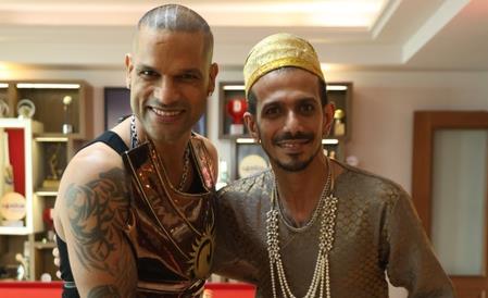 'Ek Maha-Yudh': Dhawan, Chahal Dressed As Kings, Leaving Netizens To Guess Their Next Move 'Ek Maha-Yudh': Dhawan, Chahal Dressed As Kings, Leaving Netizens To Guess Their Next Move